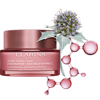Clarins Multi-Active Night Skin Renewing Rauhoittava Yövoide Kuivalle Iholle 50 ml