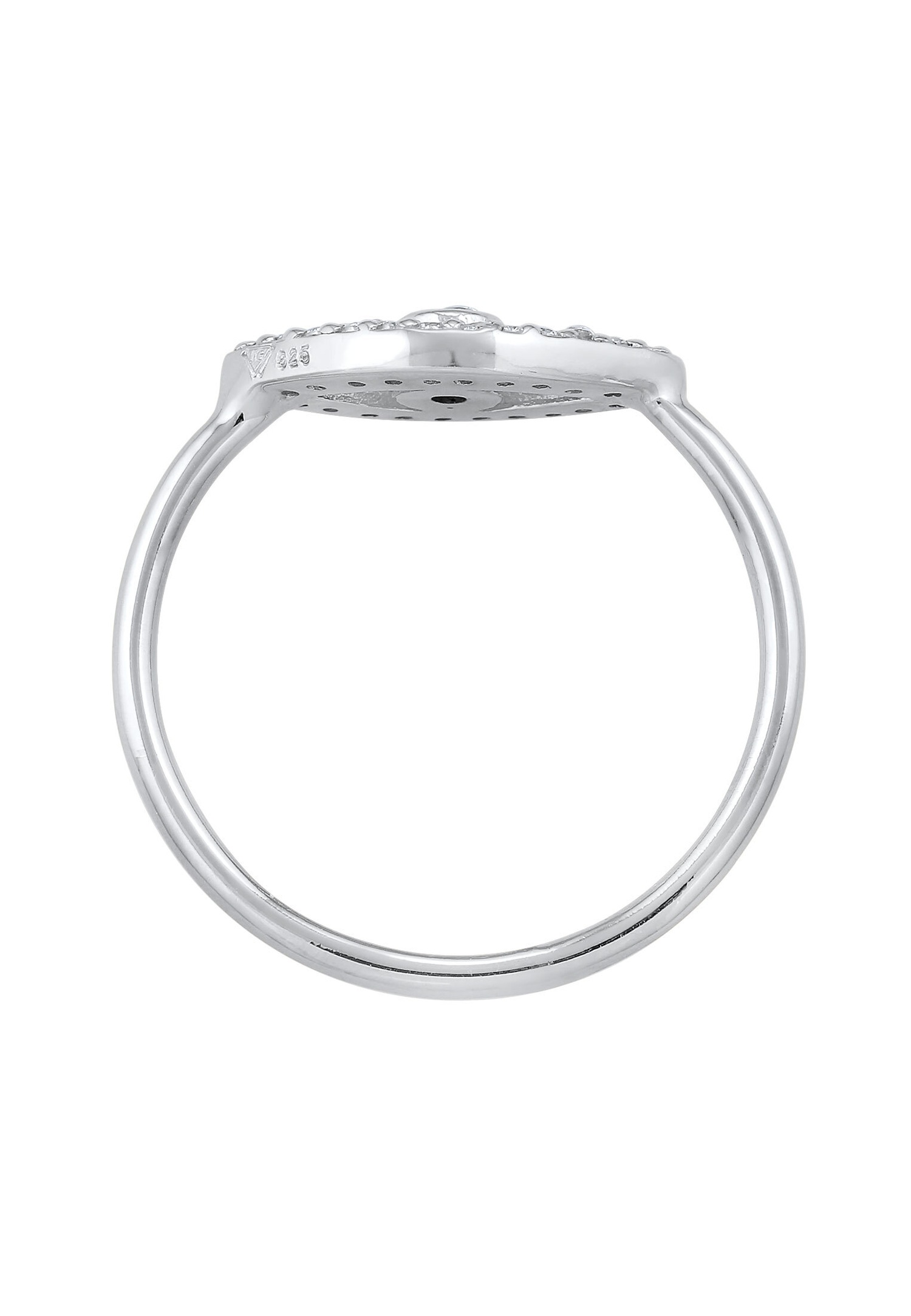 Elli Femmes symbole Evil Eye étincelant avec cristaux de zirconium en argent sterling 925