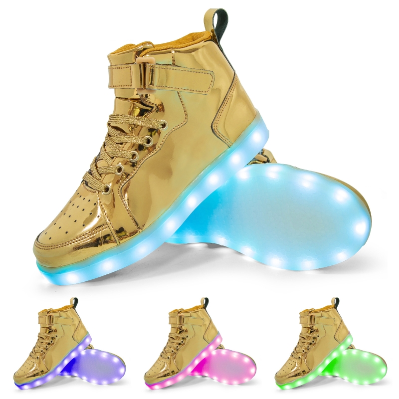 Nuove scarpe da pattinaggio a rotelle con luci LED e ricarica USB per bambini e bambine, scarpe da ginnastica con ruote. Due ruote.