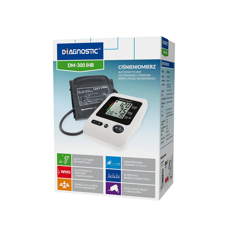 Diagnostic DM-300 IHB, Ciśnieniomierz automatyczny naramienny