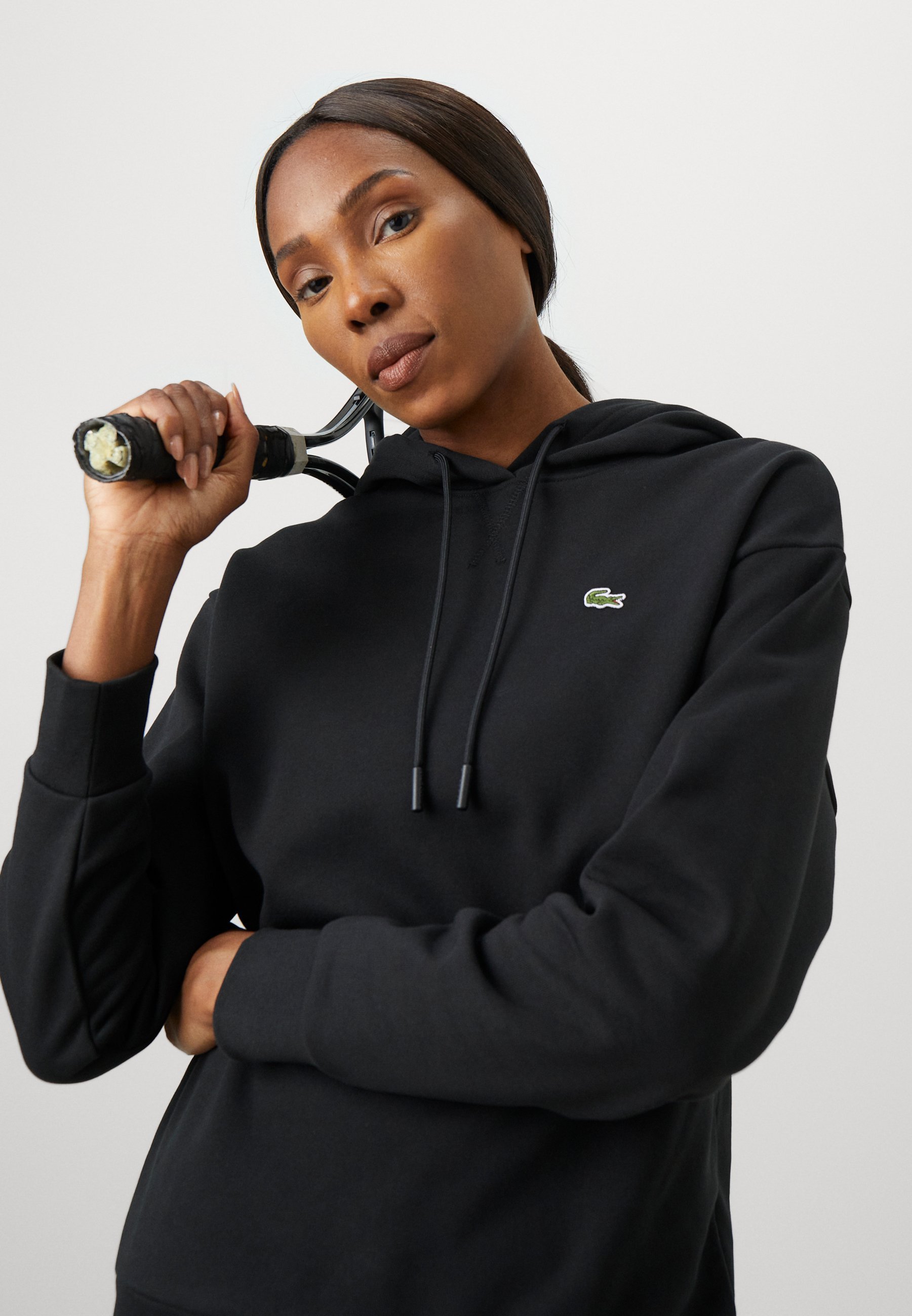 Lacoste Sport CLASSIC - Hoodie - zwart