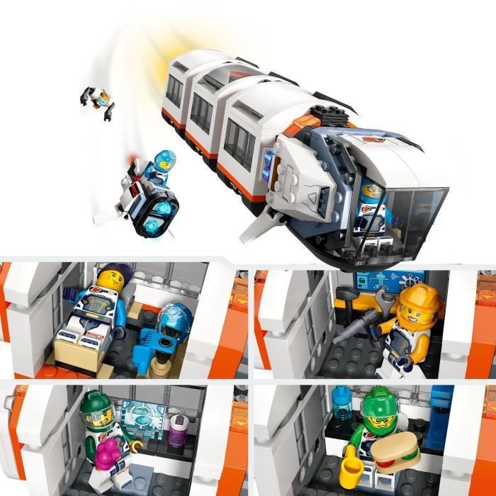 LEGO® 60433 City Modular Space Station, Toy with Shuttle, Space Exploration, with 6 Minifigures
