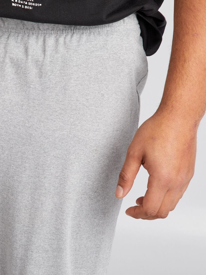 Pijama comprido 'NASA' camiseta + calça - 2 peças - PRETO