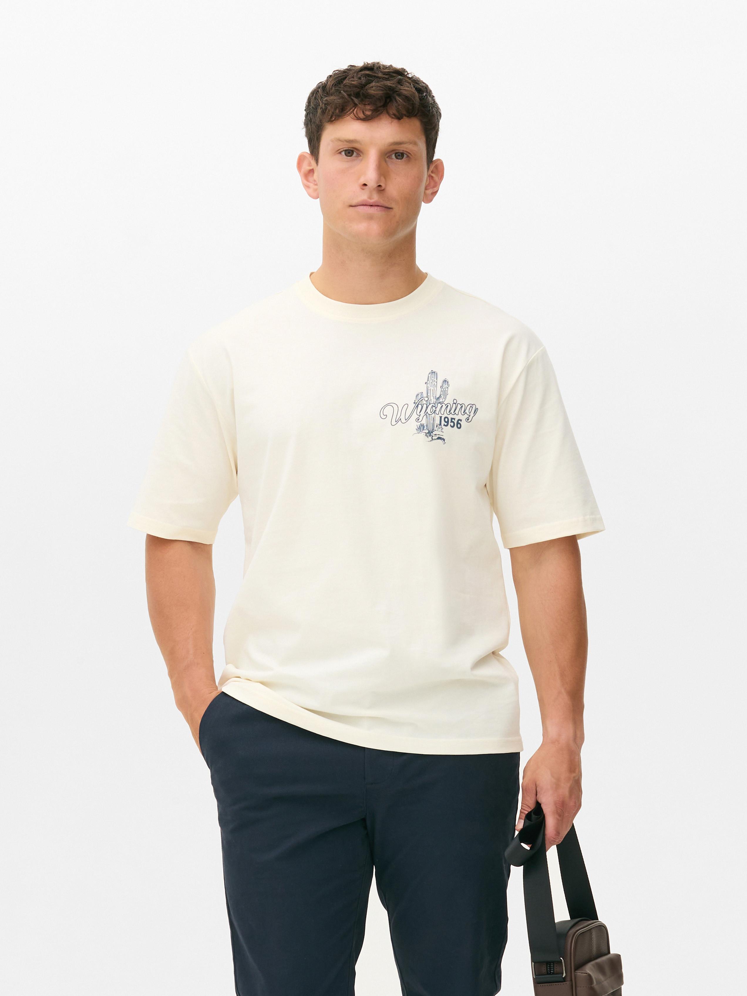 T-Shirt mit Rodeo-Print: Erwecke den Wilden Westen zum Leben mit diesem Rundhals-T-Shirt mit Rodeo-Print.