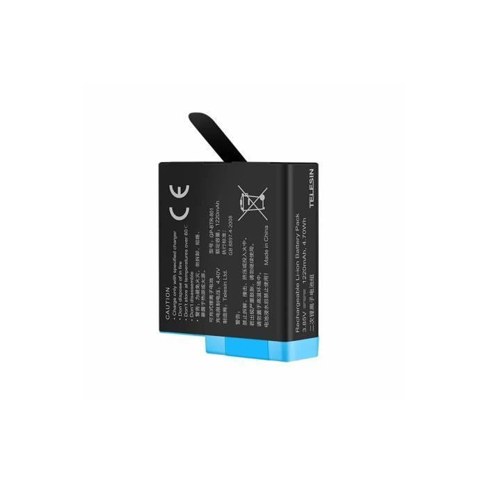 Lithium battery for GoPro Hero 5,6,7,8 - IBROZ - 1220 mAh - Li-ion
