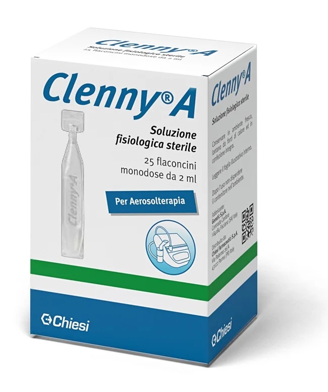 CLENNY Clenny Kochsalzlösung, 25 Einwegflaschen für die Aerosoltherapie