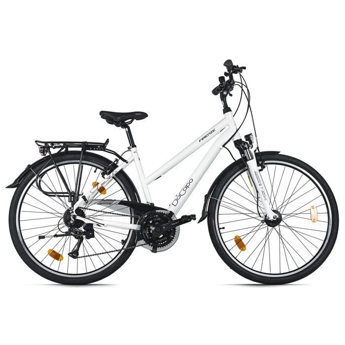 DaCapo VTC Femme 28'' Firenze 200 blanc 24 vitesses TC 48 cm V-Brakes