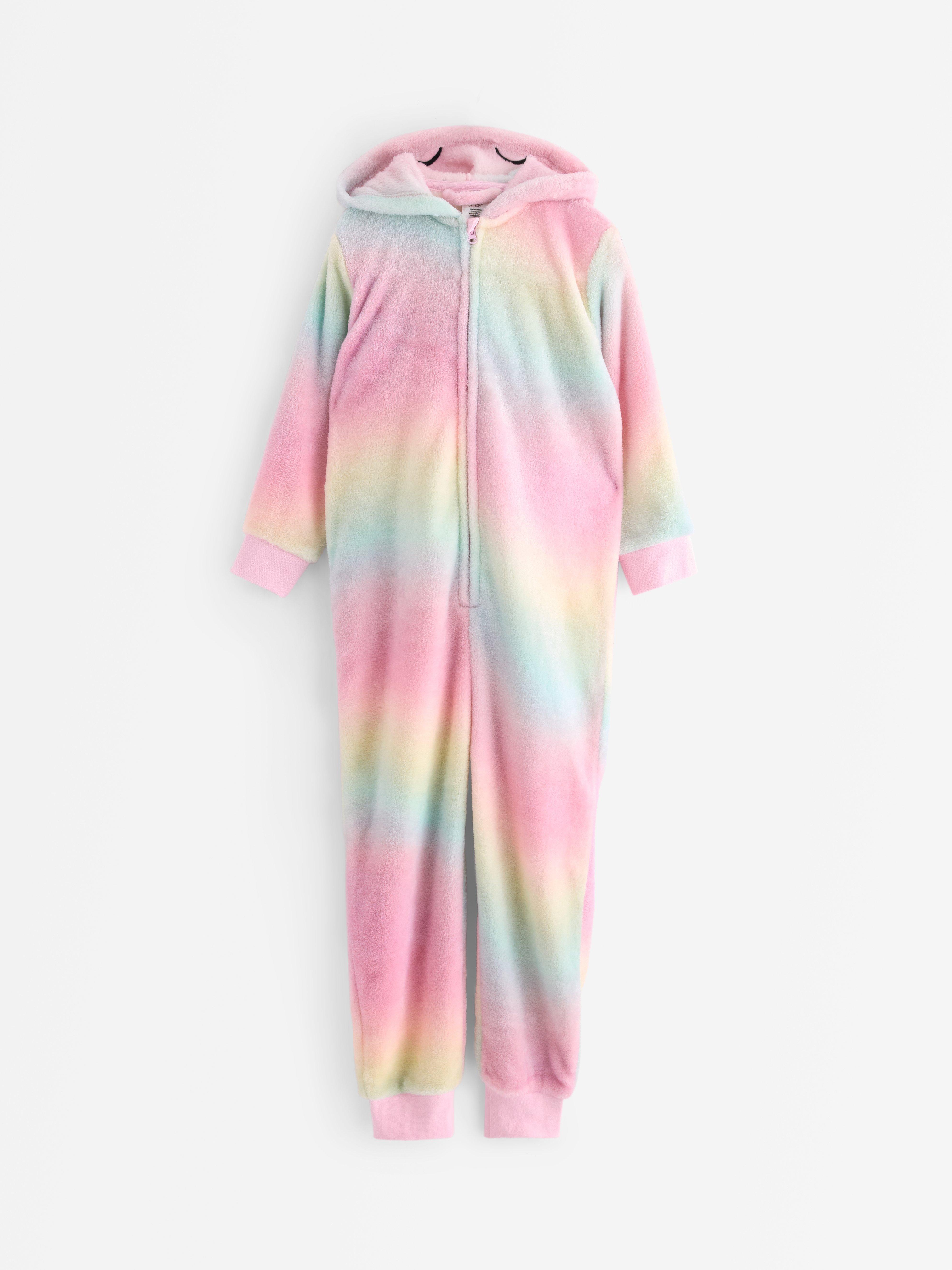 Grenouillère licorne rose clair