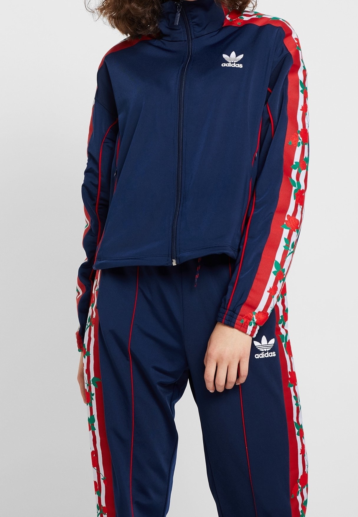 Tréninková bunda adidas Originals - tmavě modrá