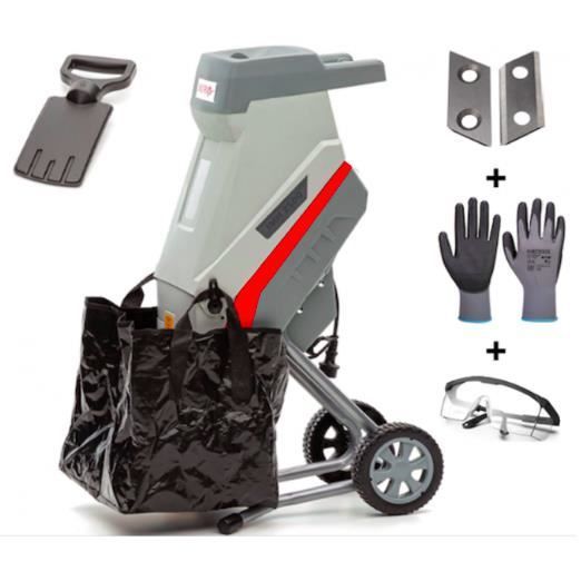 Trituratore da giardino - IKRA - IMH 2500 (81003000-AZ) - 2500W - Capacità di taglio 45mm - Sacco da 45L