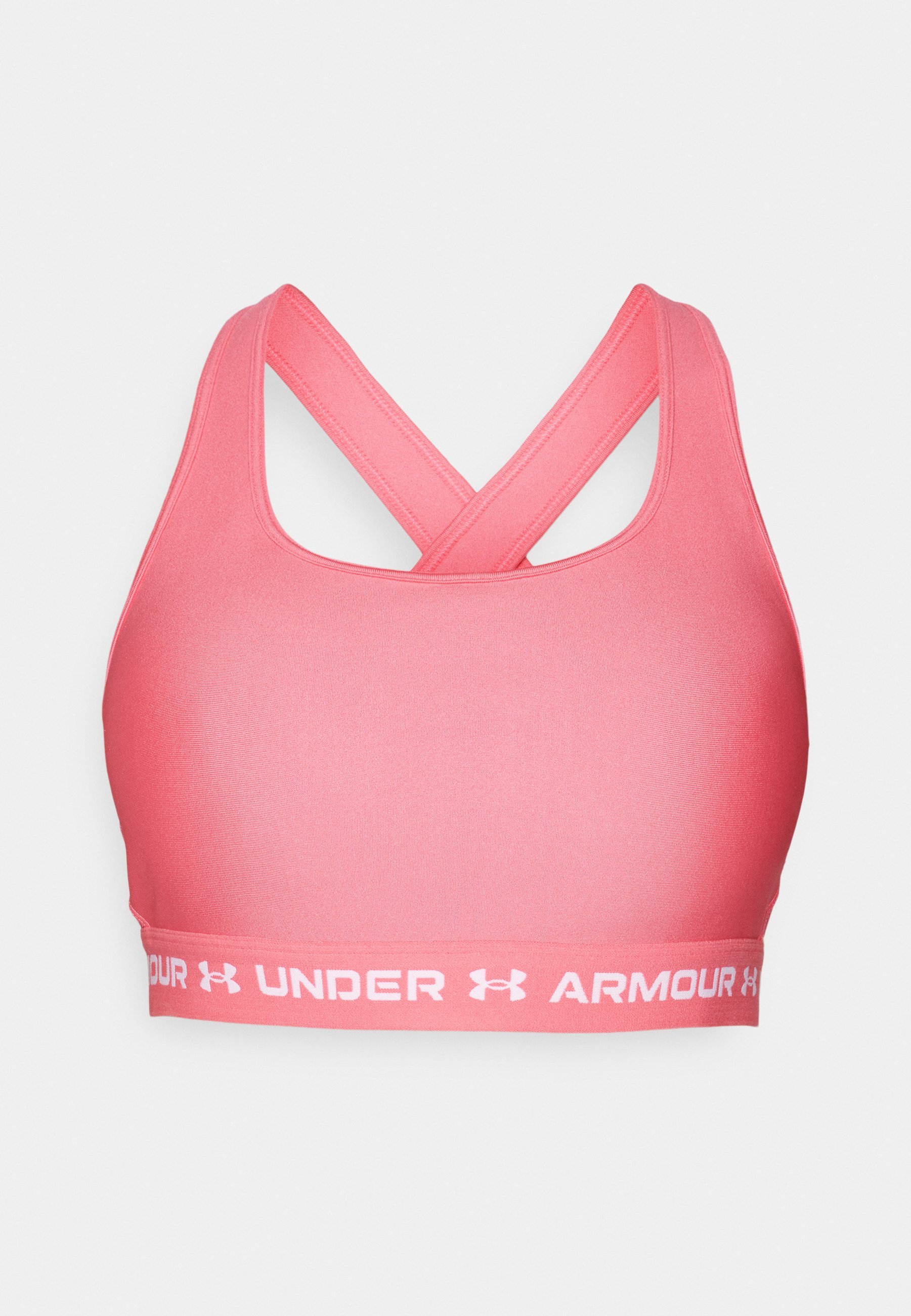 Reggiseno sportivo Under Armour CROSSBACK MID - Supporto medio - rosa acceso/bianco