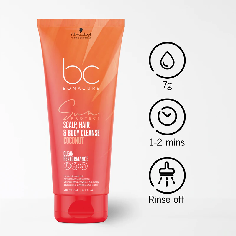 Schwarzkopf Professional BC Bonacure Sun Protect Scalp, Hair & Body Cleanse sprchový gel 2 v 1