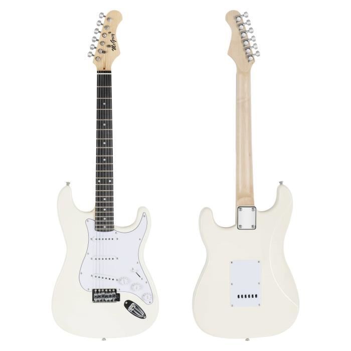White Electric Guitar Pack - McGrey Rockit - Complete Electric Guitar Kit with 10W Amplifier, Gig Bag, Tuner and Strap