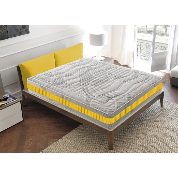 Memory foam-madrass - 22 cm tykk - 11 differensierte soner 180x200 cm