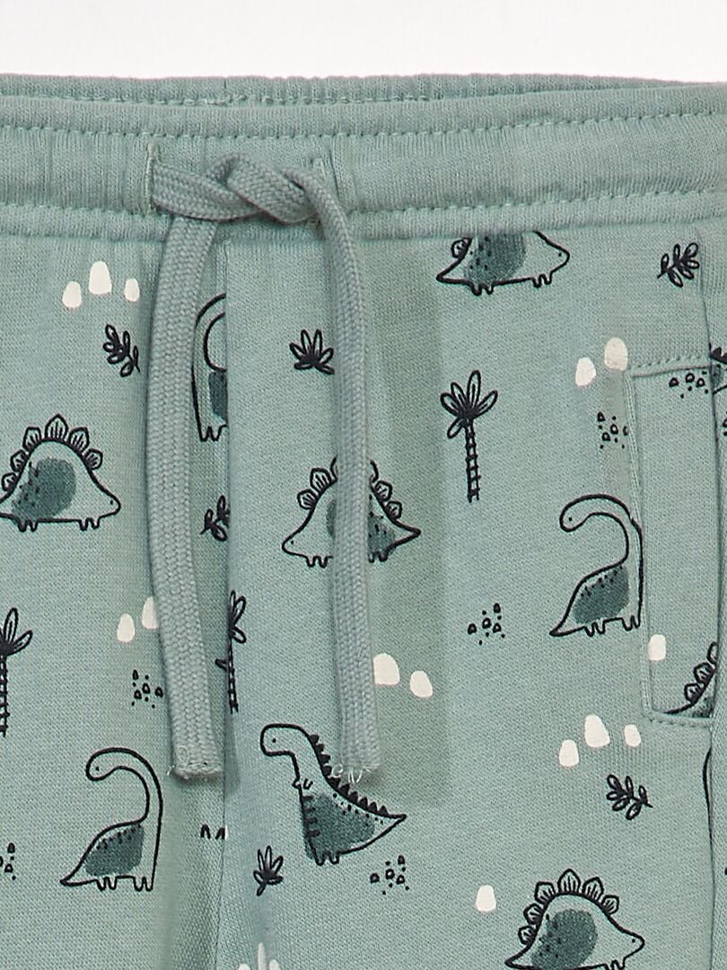 Joggingbroek met print - BLAUW