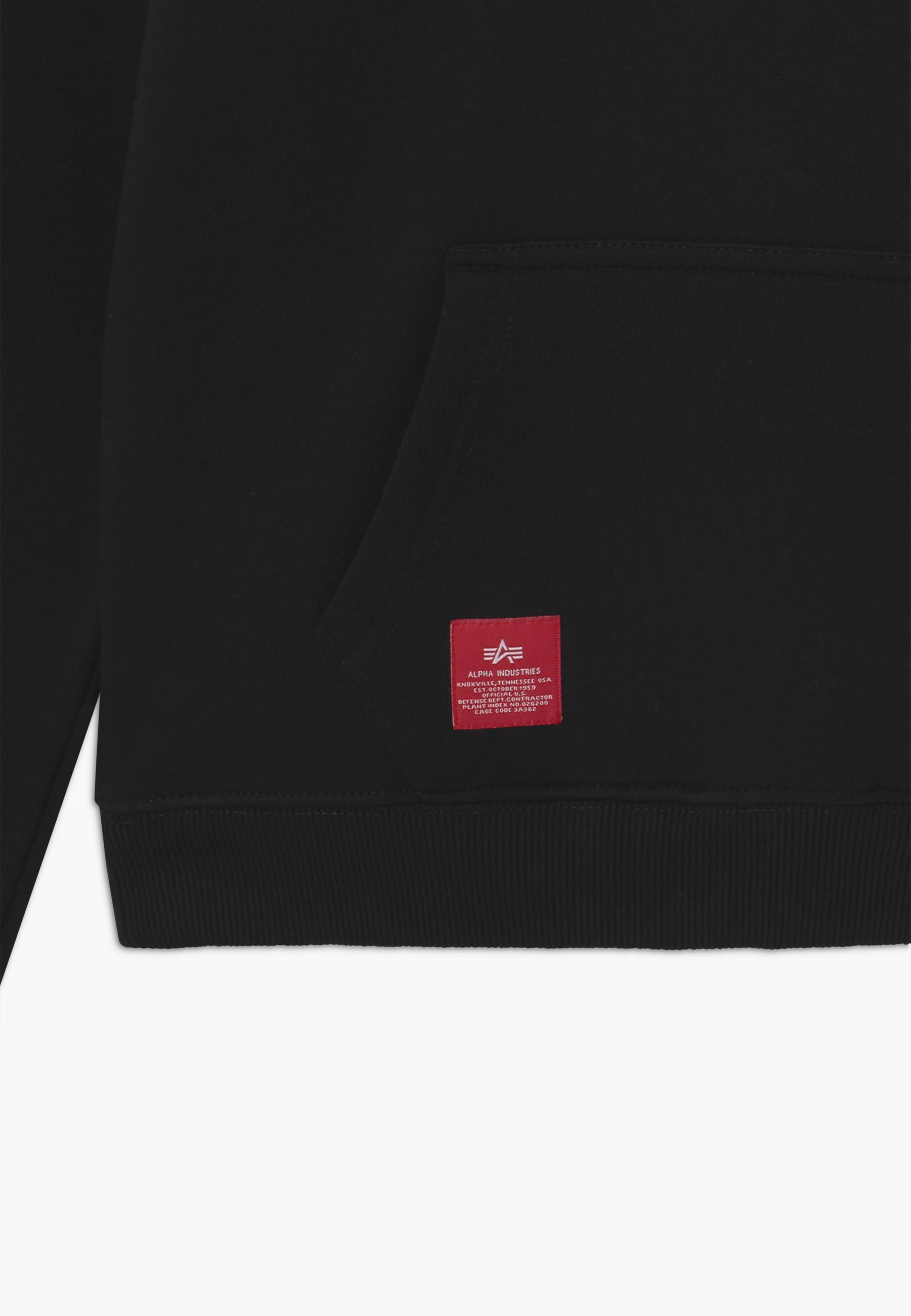 Felpa con cappuccio Alpha Industries per bambini e ragazzi unisex - nera