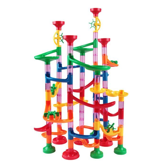 Circuit de billes - EINNENFFER - Circuit coloré - 105 pièces - Pour enfants à partir de 4 ans - Multicolore