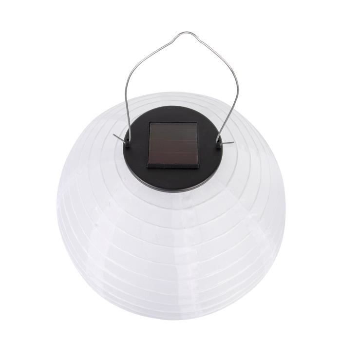 Linterna solar LED SevenOn para exteriores, blanca, 6000K, 7 horas de duración.