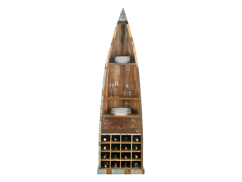 Regał River 58 cm brązowy