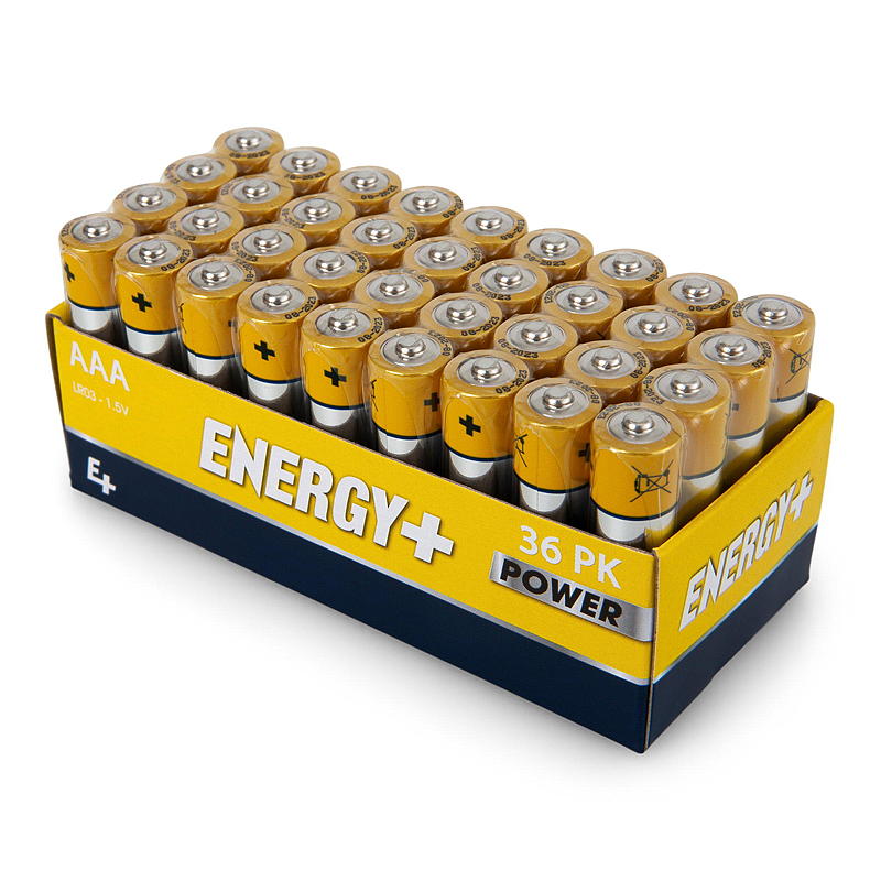 Energie AAA-batterijen, verpakking van 36 stuks, Power Energy