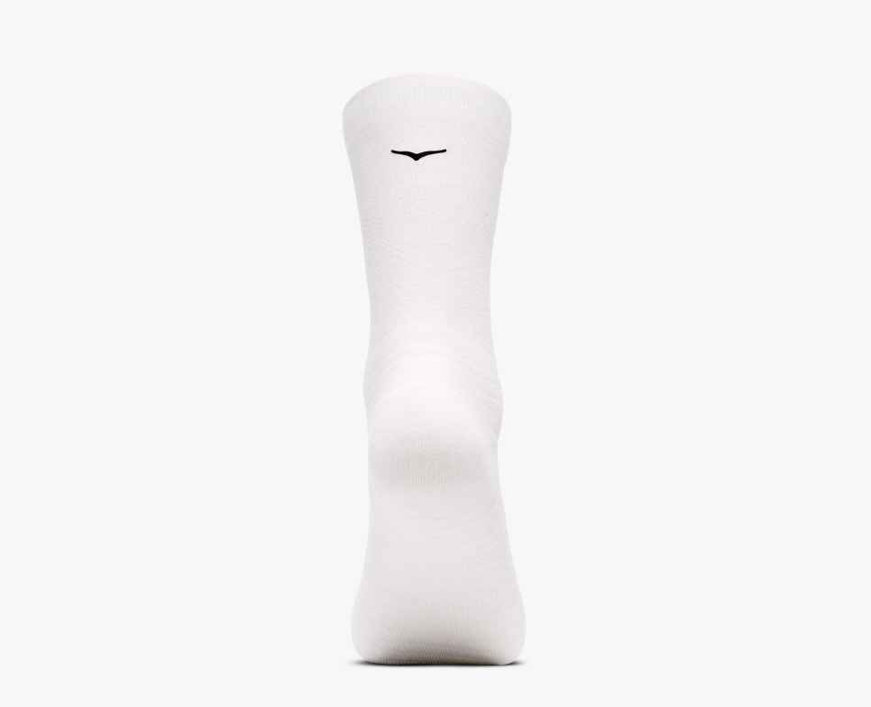 HOKA Calzini da corsa a mezza gamba, confezione da 3 pezzi, bianco/bianco/bianco