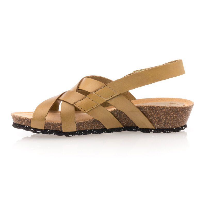 Sandalias amarillas para mujer / Zapatos de punta abierta