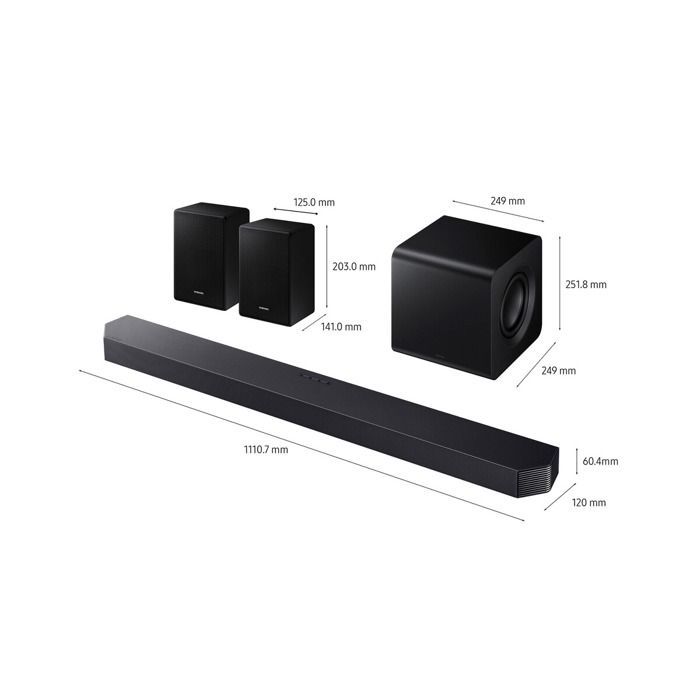 Soundbar Samsung serie Q Q850F: Q810F + altoparlanti SWA-9500S 2025