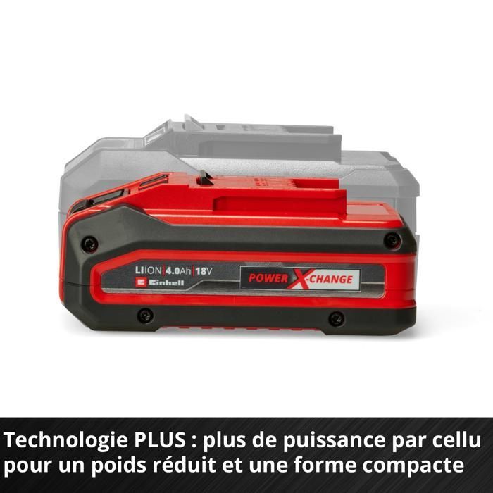 Einhell Starter Kit 4.0 Ah PLUS PXC (1 x 18 V 4 Ah PLUS battery, 1 x 3 A charger, 75 min charging time)