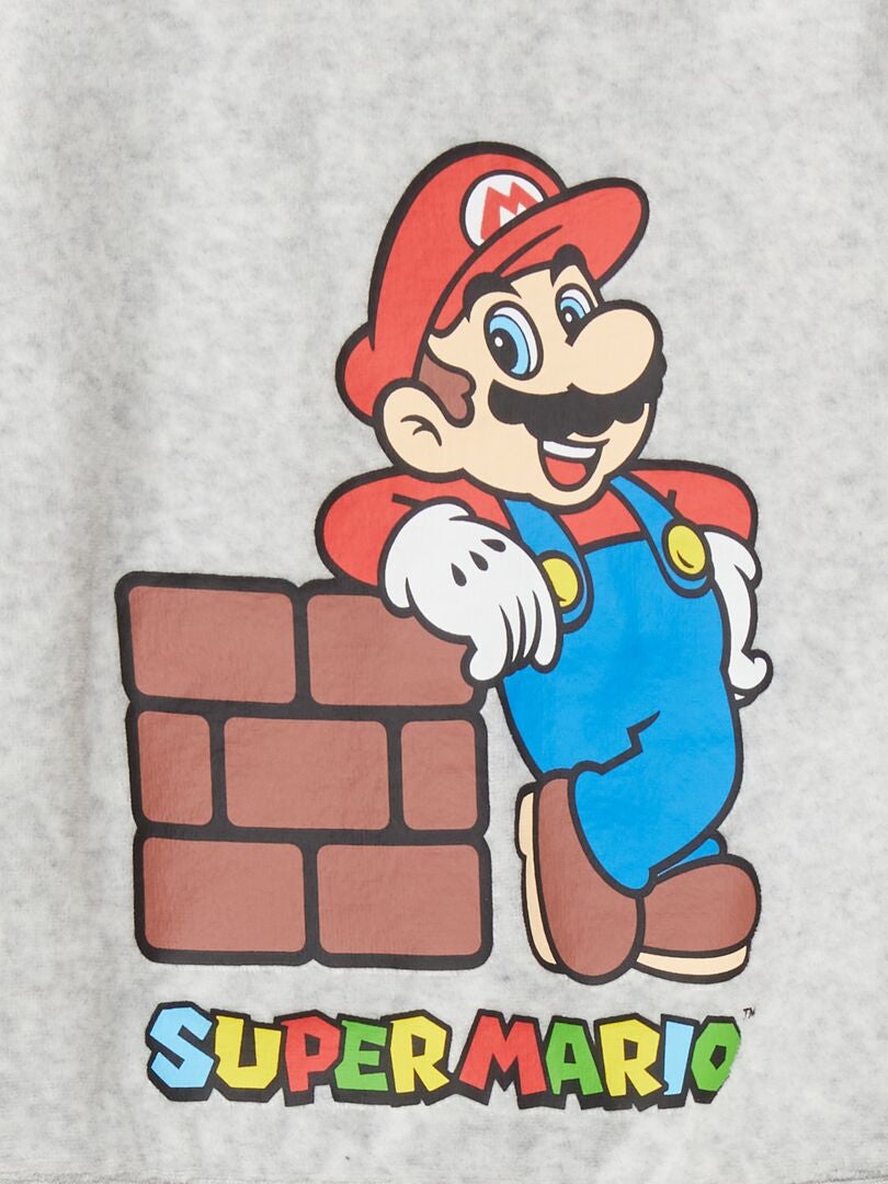 Pijama comprido - Estampa 'Mario' - 2 peças - AZUL
