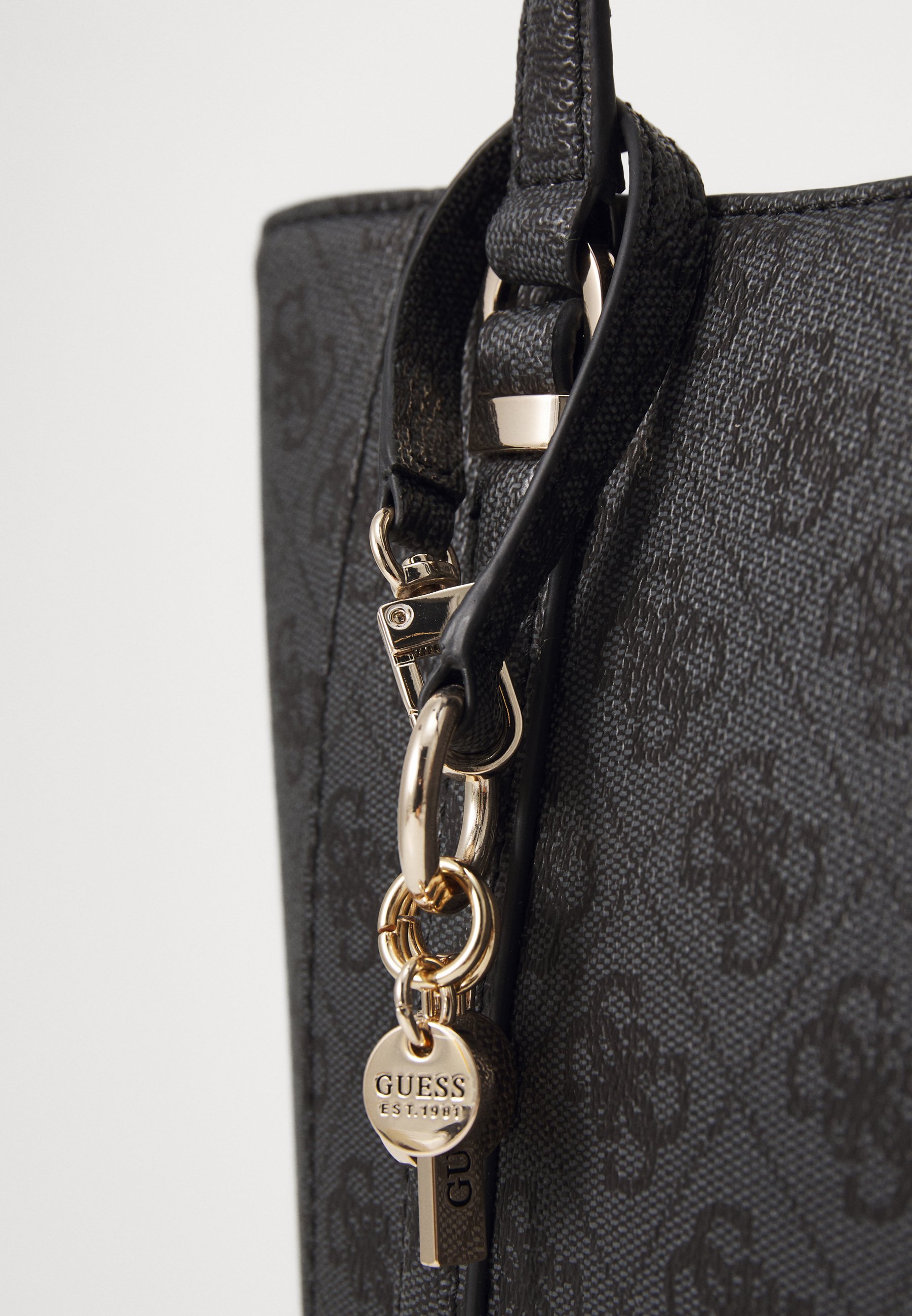Borsa a mano Guess ECO ERICA ELITE TOTE - colore carbone