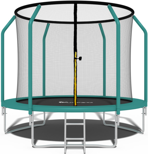 Trampolina ogrodowa premium siatka wewnętrzna drabinka 252 cm 8ft funfit