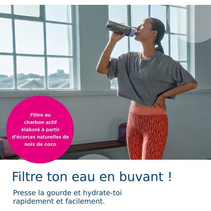 Gourde filtrante active 0.6l + 2 microdiscs inclus Brita 1052248