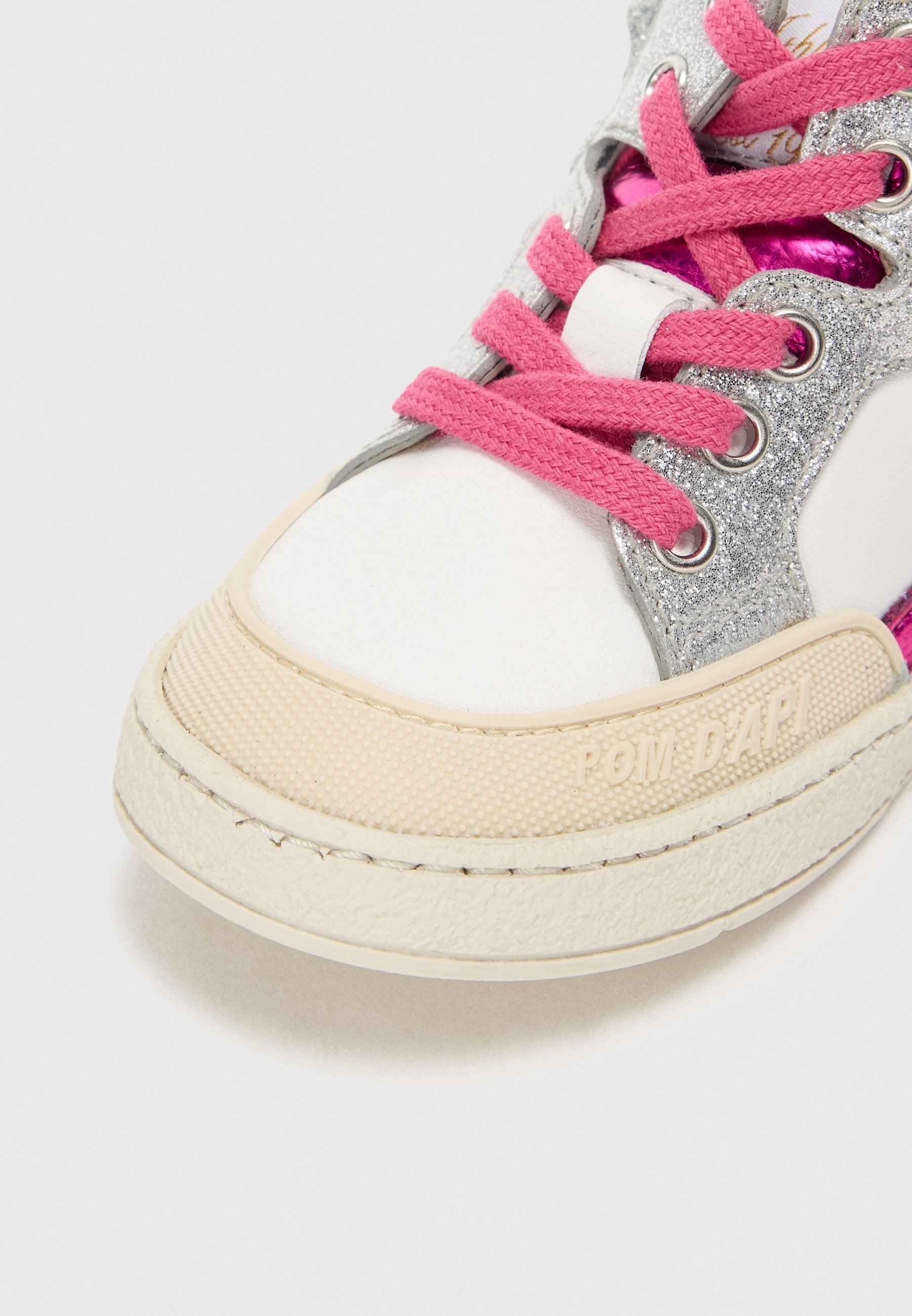 POM D'API MOUSSE BUMP UNISEX - Hoge sneakers - gebroken wit/paars