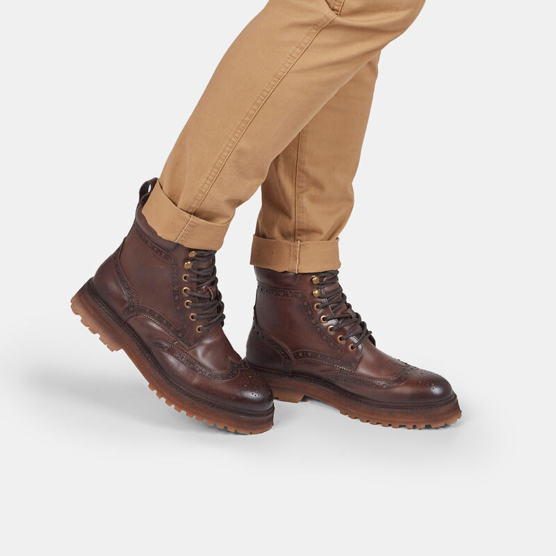 Stivaletto da uomo in pelle