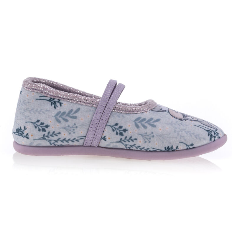 Pantuflas moradas para niña