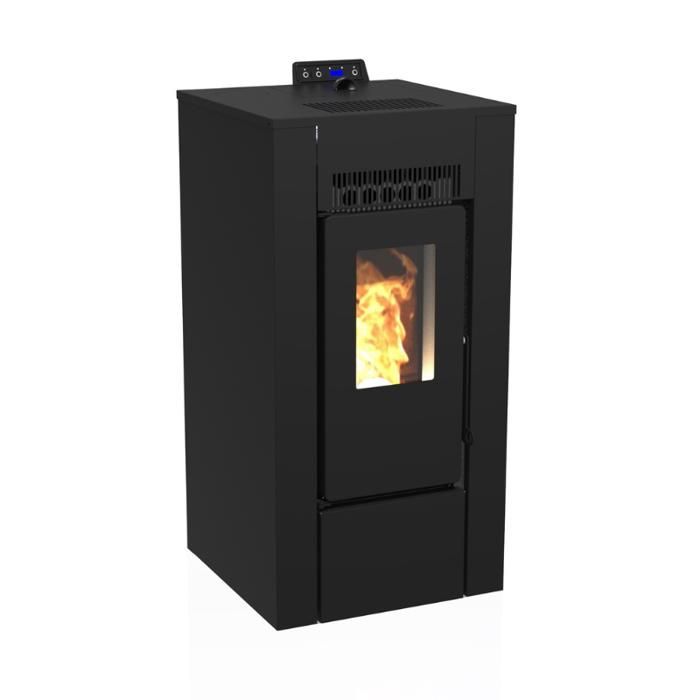 Poêle à granules étanche - LVZ ALEXA 11 - Noir