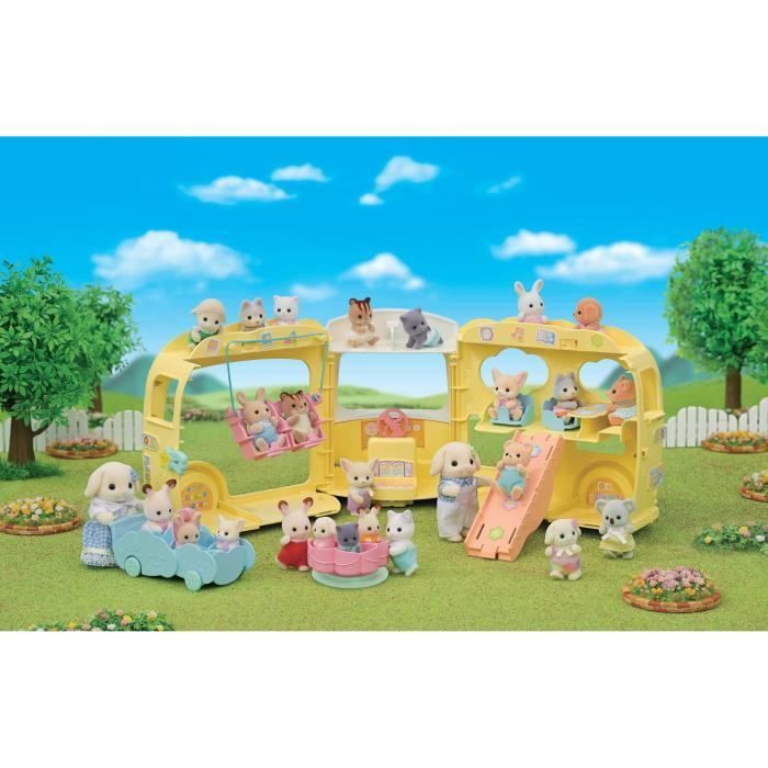 SYLVANIAN FAMILIES 5744 - Le bus et sa cour de récréation