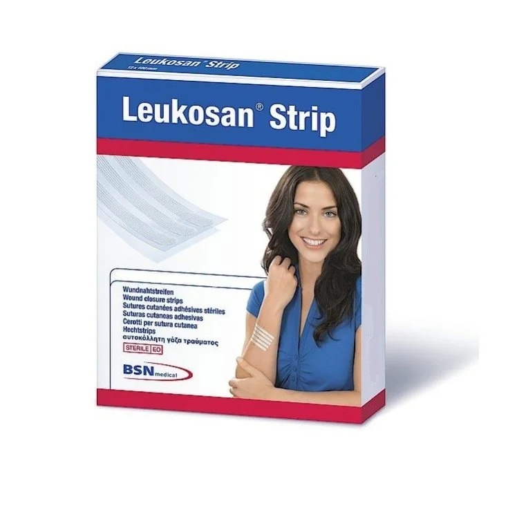 LEUKOSAN Leukosan Strip Patches 6x100 m 2Bx5 Για κλείσιμο δέρματος