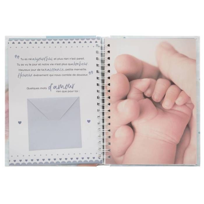Livro do bebê, 100 páginas, 21x25cm - Design de interiores Atmosphera - Rosa