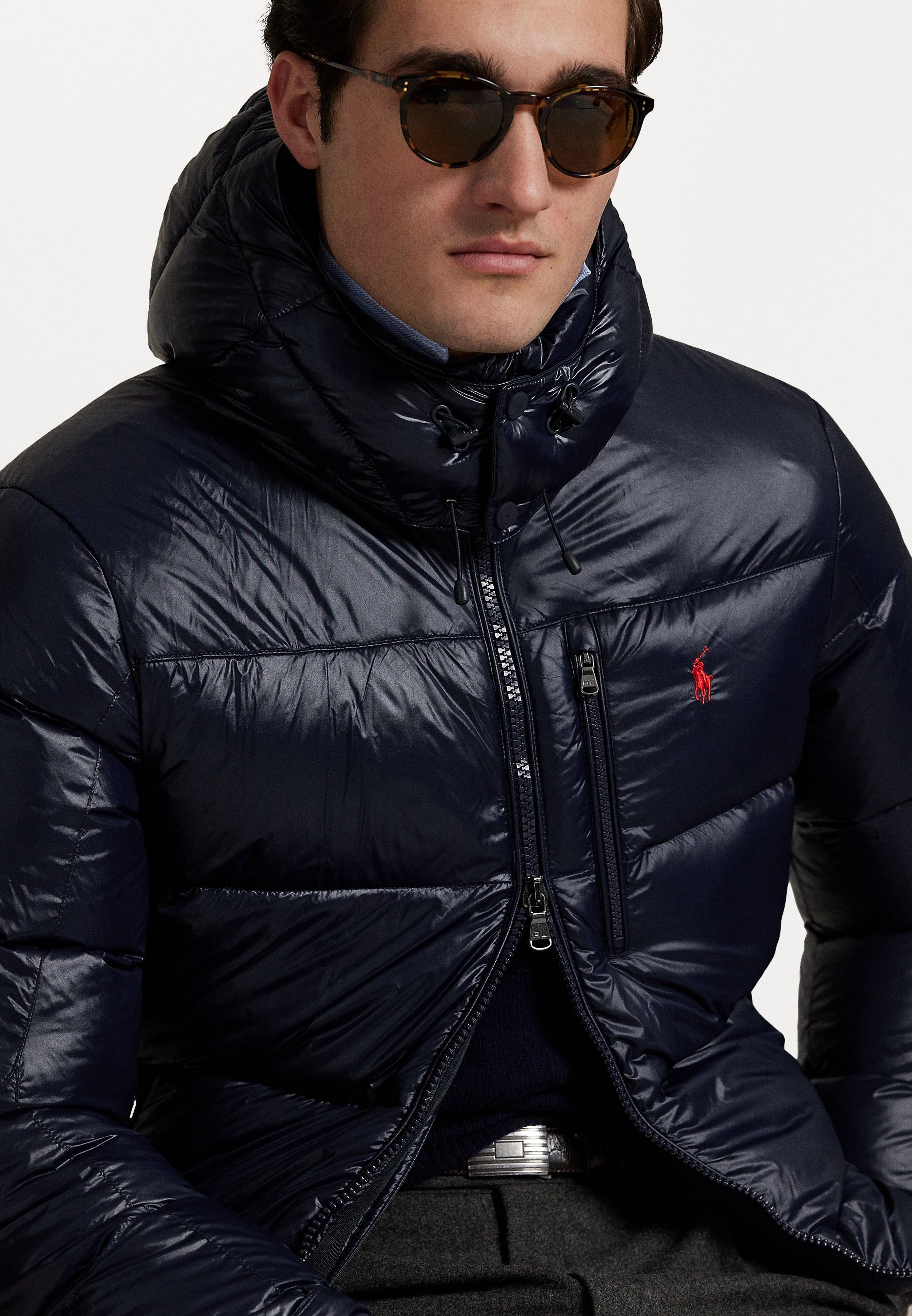 Polo Ralph Lauren THE GORHAM DOUDOUNE BRILLANTE - Doudoune - Collection bleu marine brillant