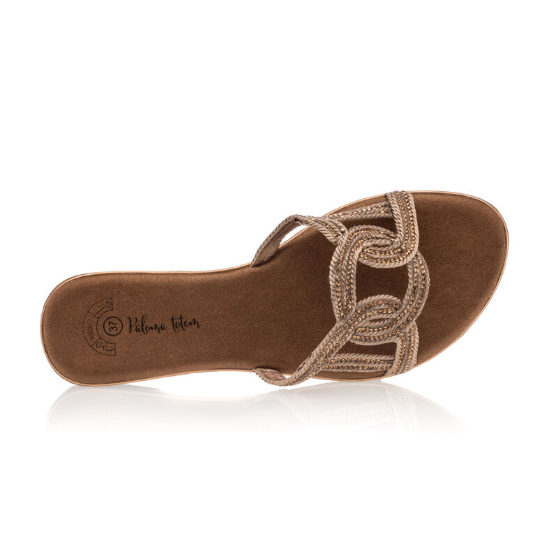 Zuecos/mules rosas para mujer