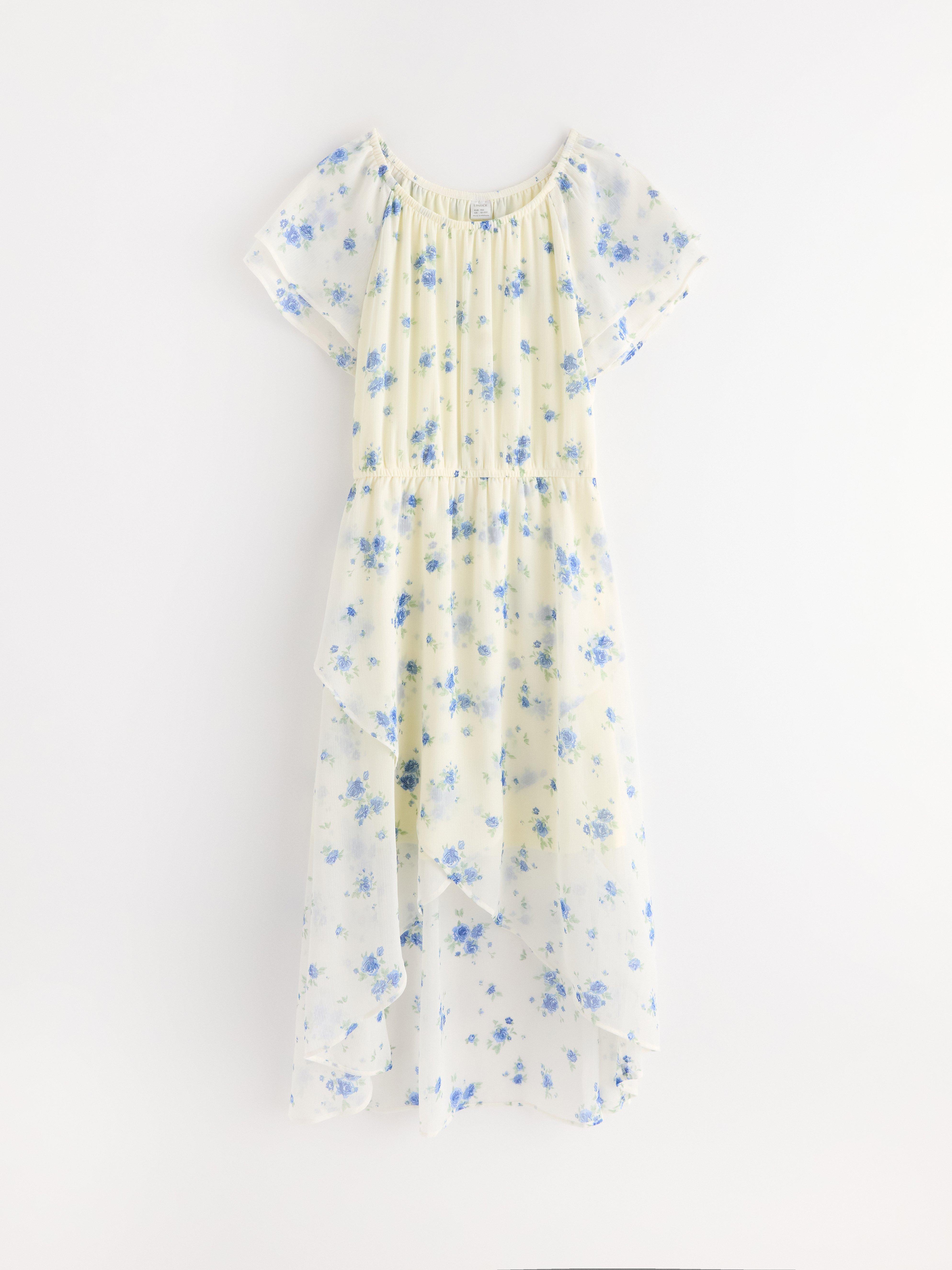 Rochie din șifon Off White