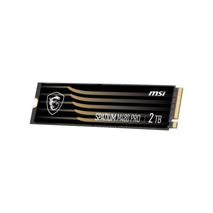 SSD-kiintolevy - MSI - Spatium M480 Pro - 2 TB - PCIe 4.0 NVMe - 7400 MB/s luku, 7000 MB/s kirjoitus
