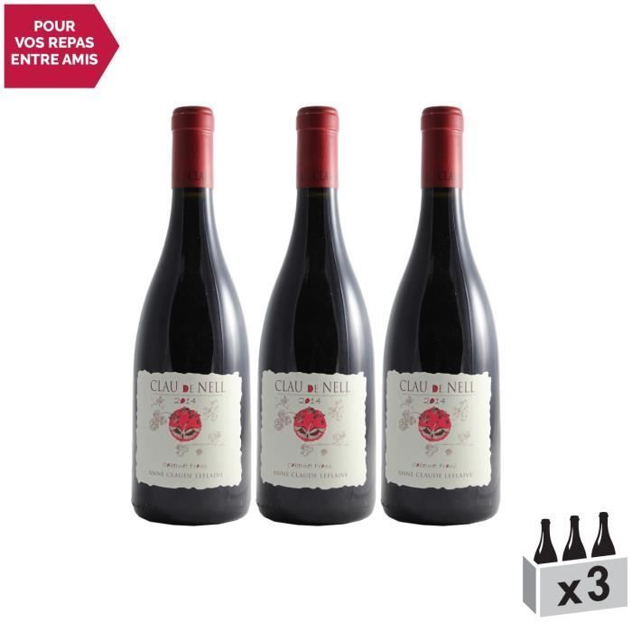 Clau de Nell Cabernet Franc Red 2014 - Case of 3 x 75cl bottles - Anjou AOC appellation - Red wine from the Loire Valley - Cabernet Franc grape variety