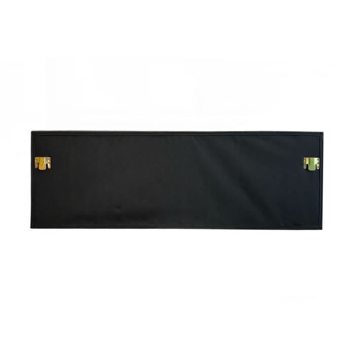 OMYZ - Tête de lit STADA en tissu gris anthracite pour lit 140x190 cm