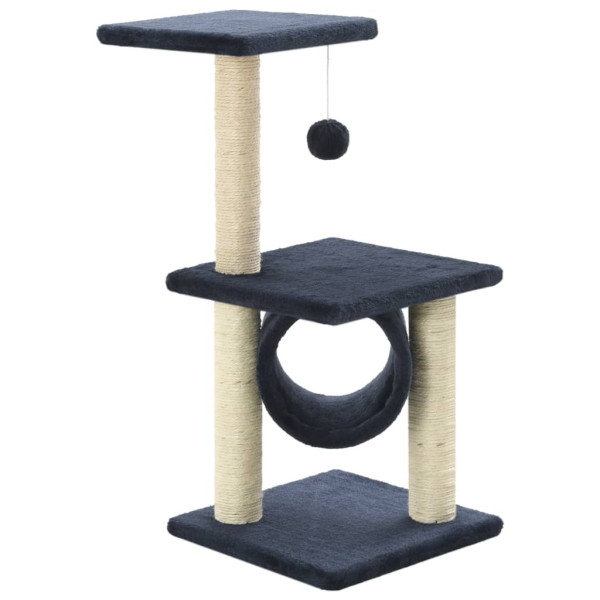 Drapak dla kota Niebieski 65 cm Plusz vidaXL