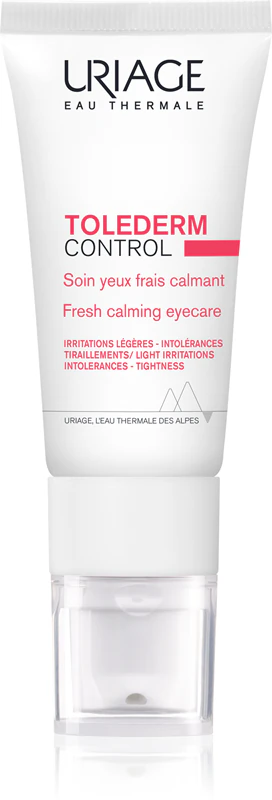 Uriage Toléderm Control Fresh Soothing Eyecare: hidratante calmante para a área dos olhos.