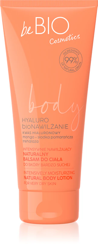 Loção corporal hidratante e firmadora beBIO Hyaluro bioMoisture