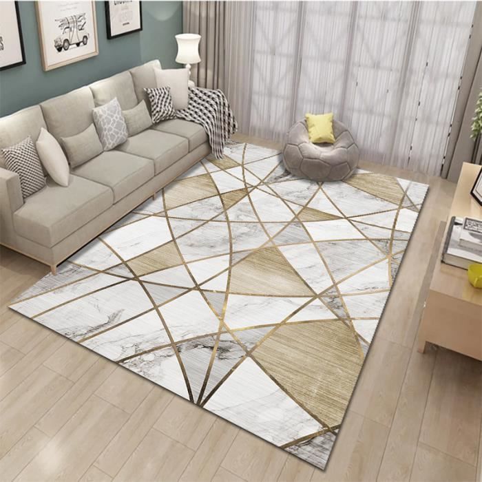 GOGLOVING Tapis de salon Tapis imprimé de style européen et américain-Style J-120x160cm
