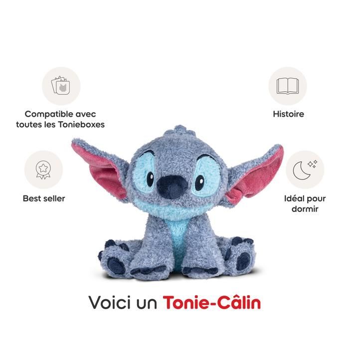 tonies Tonie-Câlin Disney - Stitch, peluche audio tonies® pour boîte à histoires Toniebox vendue séparément